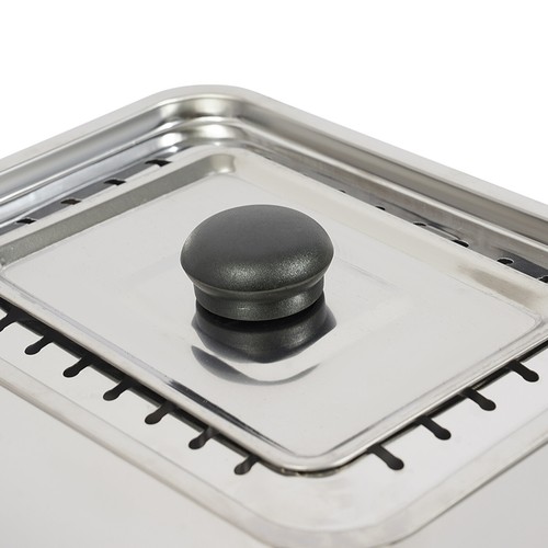 Portable square barbecue - portable,