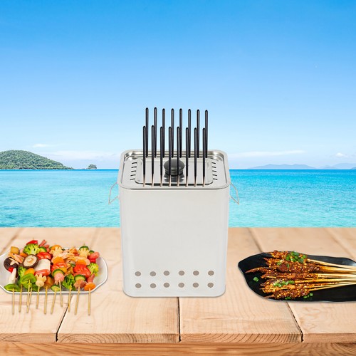 Portable square barbecue - square,