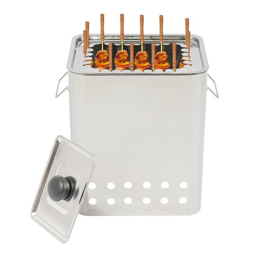 Portable square barbecue - square,