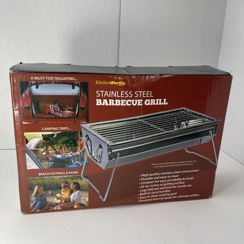 New portable folding barbecue - new,
