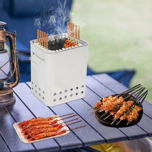 Portable square barbecue - portable,